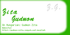 zita gudmon business card